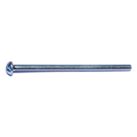 Midwest Fastener #8-32 x 3 in Combination Phillips/Slotted Round Machine Screw, Zinc Plated Steel, 100 PK 07670